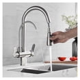 thumbnail image 2 of Water Filter Faucet Kitchen Faucets Dual Handle Filter Faucet Mixer 360 Degree Rotation Water Purification Feature Taps, 2 of 12