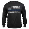 thumbnail image 3 of Rothco Long Sleeve Thin Blue Line T-Shirt,S, 3 of 3