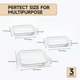 thumbnail image 2 of 3 Pack Clear Hard Shell Zipper Case - Clear Waterproof Cosmetic Bag with Zipper, Kid's Toy Storage Organizer Bins, Charging Cables, creative journaling, painting brushes, Threads,Sketch Supplies, 2 of 14