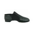 thumbnail image 2 of Black Leather Split-Sole Design Neoprene Wrap Wide Jazz Shoes 6 Womens, 2 of 2
