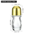 thumbnail image 2 of Uxcell 30ml Glass Empty Roller Bottles, 1 Pcs Leak-Proof Massage Rollerball Container for Essential Oils, Gold, 2 of 6