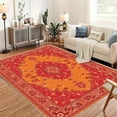 thumbnail image 2 of 4'x6' boho carpet carpet pads area rug for hardwood floors corner rug grippers for area rugs machine washable area rug, 2 of 10