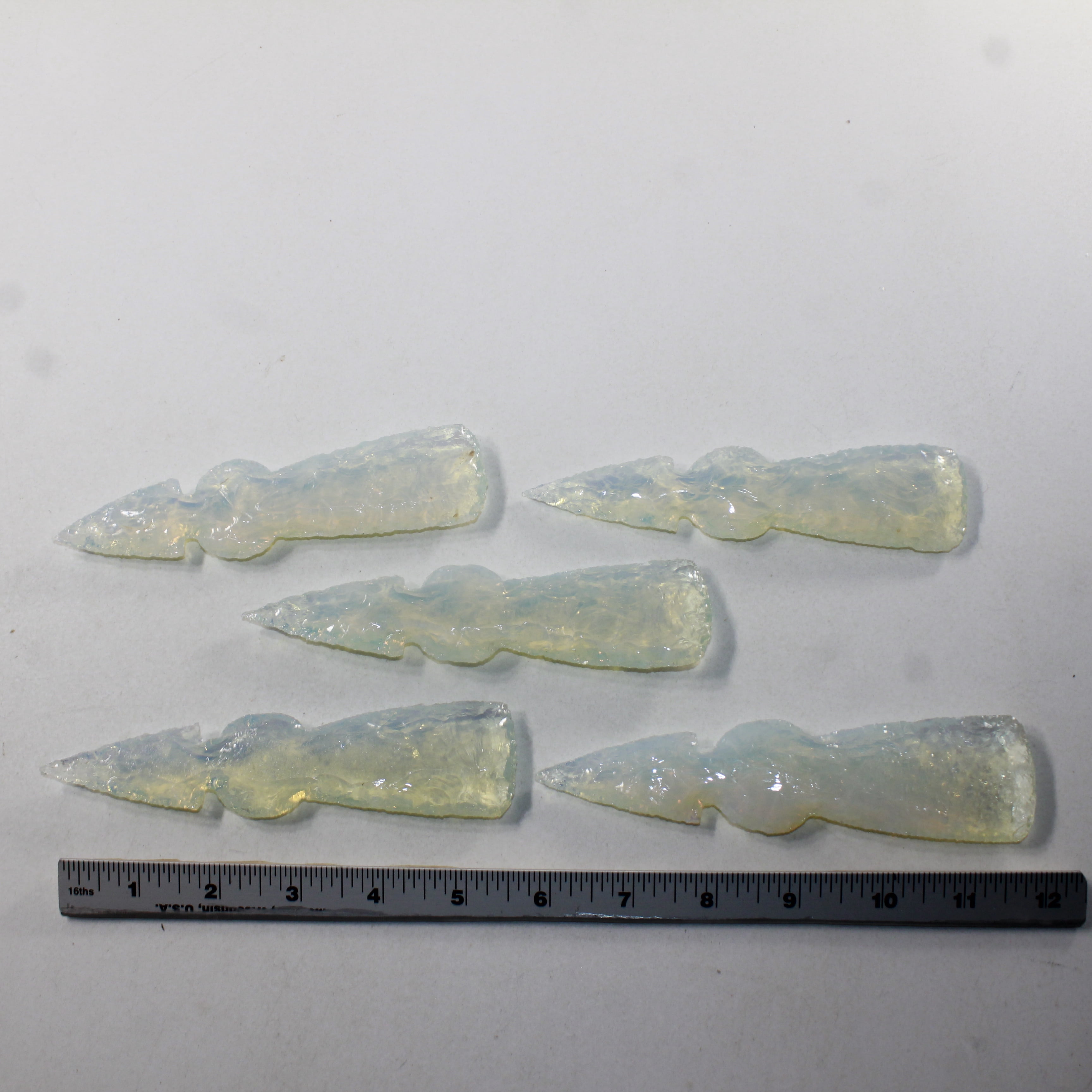 5 Opalite Ornamental Tomahawk Heads #382N  Ax Axe Hatchet