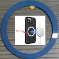 thumbnail image 3 of Universal Metal Ring Magnetic Wireless Charger Compatible with Apple Magsafe Charger for iPhone 14/13/12 Series (Mini/Plus/Pro/Pro Max) and Samsung Galaxy Fit Universal [ Navy Blue ], 3 of 9