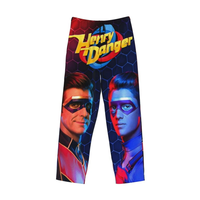 Mens Henry Danger Pajama Pants Sleepwear Pajamas Vacation Sleep Pant With Pockets
