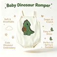 thumbnail image 7 of Yibosean Baby Boys' Sleeveless Corduroy Rompers,2-Pack,Dinosaur & One,Size 3-12 Months, 7 of 7