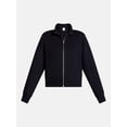 thumbnail image 6 of Athletic Works Women's Cropped Fleece Bomber Jacket with Long Sleeves, Sizes XS-XXL, 6 of 7