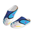 thumbnail image 2 of Lsque Abstract Color Splash Pattern Womens Comfort Cotton on Scuff With Memory Foam and Anti-skid Sole Slipper-40/41, 2 of 7