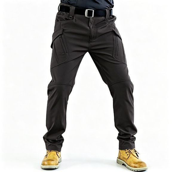 Multi Function Relaxed Straight Cargo Pants, Outdoor Yard Work Comfort Bottoms