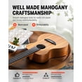 thumbnail image 4 of Ukelele Donner Soprano Caoba de 21 pulgadas con kit para principiantes DUS-, 4 of 7