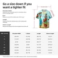 thumbnail image 6 of Uemuo African Women Pattern Cotton Linen Short Sleeve Shirts,Casual Lightweight Button Down Shirts,Vacation Beach Summer Tops-Large, 6 of 7