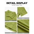 thumbnail image 6 of Iceglad Men's Casual Button Down Shirts Short Sleeve Shirts Vacation Beach Summer Hollow Out Tops, 6 of 7