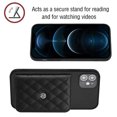 thumbnail image 2 of for iPhone 11 Slim Case with Card Holders and Strap for Women, iPhone 11 Phone Case Wallet PU Leather Kickstand RFID Blocking Flip Shockproof Wallet Case - Black, 2 of 11