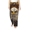 thumbnail image 2 of Lsque Vintage Pattern Bald Eagle Print Women's Pajama Pants, Lounge Pant - Comfortable Home Wear,Elastic Waistband, Stylish Design-Small, 2 of 9