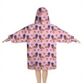 thumbnail image 2 of Pink Dachshund Chips Blanket Hoodies for Kids 6-13YR Oversize Wearable Blanket Hoodies for Boys Girls Teens, 2 of 7