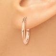 thumbnail image 3 of 14k Or Rose 2.5mm Couteau Bord Boucles d'Oreilles Rondes, 3 of 8