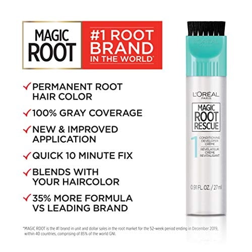 L'Oréal Paris Magic Root Rescue 10 Minute Root Hair Coloring Kit, Color permanente con apl L'Oréal L'Oreal Paris