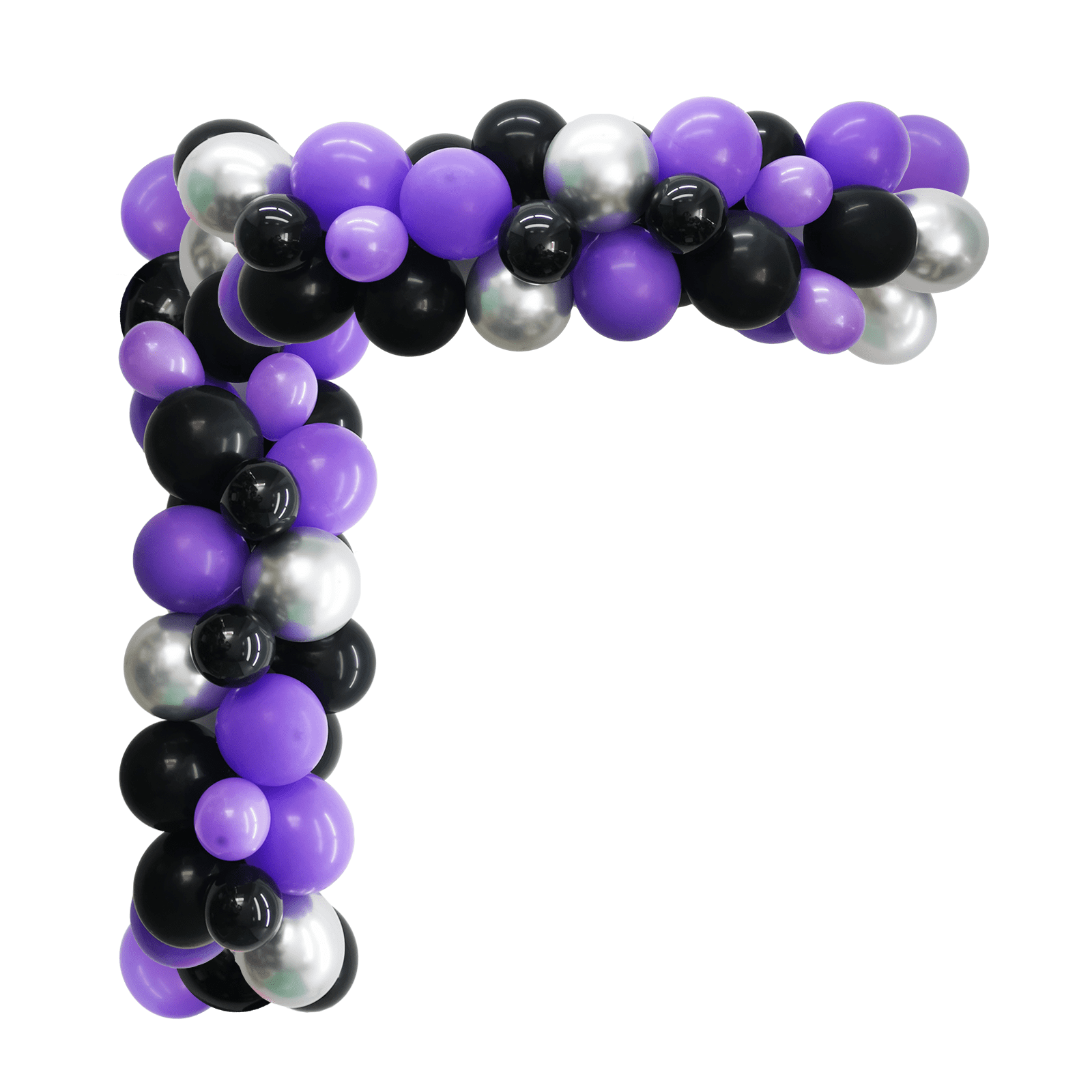 Black And Purple Balloons 130pcs Black And Purple Balloon Arch Kit