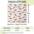 thumbnail image 2 of Red Christmas Truck Pattern Square Fitted Tablecloth with Elastic Edge,Square Table Cover,Washable Elastic Table Cover for Home Kitchen Party Decor 34"x34", 2 of 6