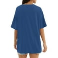 thumbnail image 2 of Womens Tops Short Sleeve Shirts Summer Comfy Crew Neck T-Shirt, 2 of 4