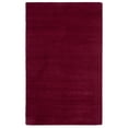 thumbnail image 3 of SAFAVIEH Himalaya Rachelle Solid Wool Area Rug, Red, 5' x 8', 3 of 13