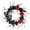 A, variant on Gothic Halloween Wreath With Twigs Roses And Bats For Front Door Spooky Decoration A