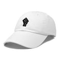 thumbnail image 4 of DALIX BLM Fist Baseball Cap Embroidered Hat in White, 4 of 7