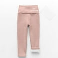 thumbnail image 6 of MKOSPLRT High Waist Leggings for Girl 2-9Y Fleece Lined Winter Leggings Warm Stretch Yoga Gym Tights Funny Letter Print Leggings, 6 of 6