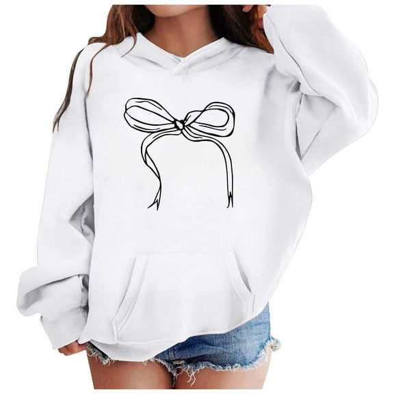 Girls Sweatshirt Cute Hoodies Pullover Tops Sweaters & Hoodies Athletic Casual Cool Casual Pullover Hooded for Boys Girls Long Sleeve Graphic Top Sweatshirts for Girls Trendy