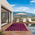 thumbnail image 3 of Pink Leopard Print Outdoor Rug for Patio/Deck/Porch, Non-Slip Large Area Rug 3 x 5 Ft, Retro Chic Abstract Animals Texture Indoor Outdoor Rugs Washable Area Rugs, Reversible Camping Rug Carpet Runner, 3 of 8