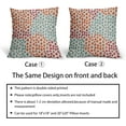 thumbnail image 6 of Blue Orange Red Pillow Covers 18x18 Set of 2 Fall Colored Art Dot Decorative Throw Pillows Trendy Print Outdoor Pillowcase Holiday Seasonal Cushion Cover Linen Case Decor for Sofa Couch Bed, 6 of 6
