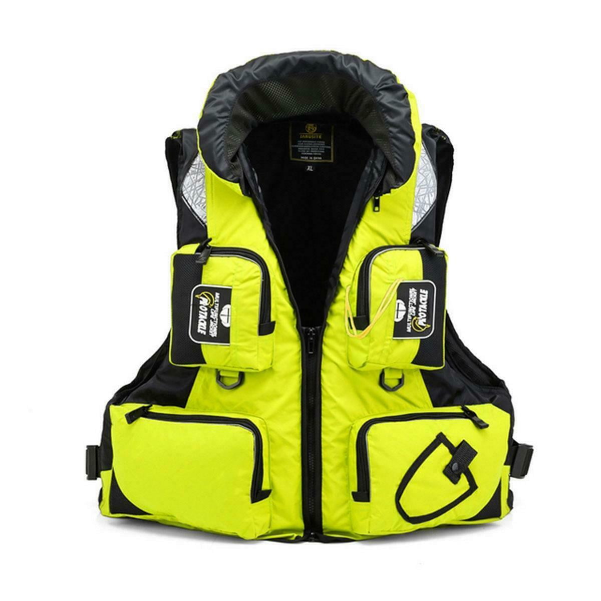 Life Jacket Safety Vest Adjustable Buoyancy for Sailing Kayak Canoeing