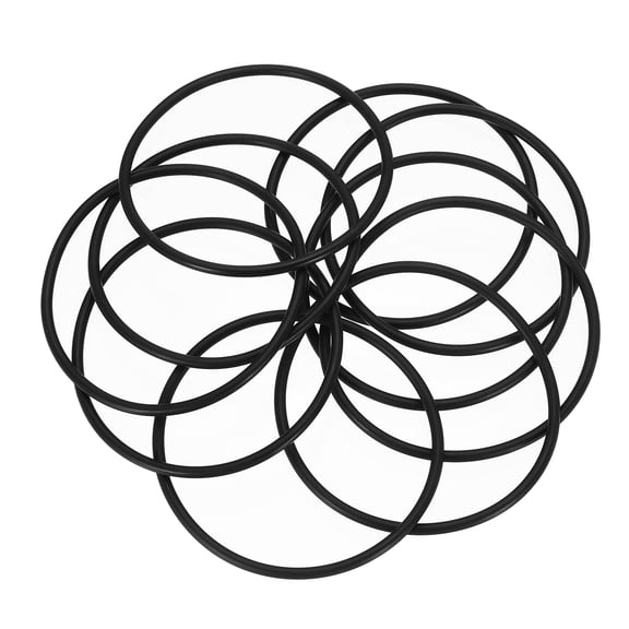 10 Pack AS-234 Nitrile O-rings 70 Durometer 3" ID, 3-1/4" OD, 1/8" Width