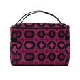 thumbnail image 3 of Handbag Travel Bag Cosmetic Bag 9×6.3×6.7in Multi-Function Bag Large Capacity For Camping Travel Family Travel Darkmagenta Geometric Patterns_2, 3 of 6