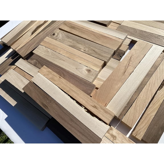 12" Box Full of Scrap Wood Boards