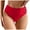 Red, variant on Sopiago Womens Bikini Bottoms Mid Rise Bathing Suit Bottom Full Coverage Swimsuit Bottoms for Women Ruched Scrunch Swim Bottom Black,M