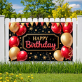 thumbnail image 6 of Decorative Banner Happy Birthday Gold Glitter Red Balloons for Birthday Party Indoor Celebration Event Decoration, 6 of 6