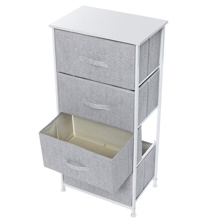 4 Drawer Cabinet, Clothes Storage Shelf Organizer Wardrobe Closet Rack