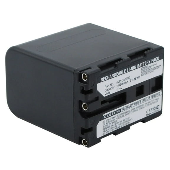 Batteries N Accessories BNA-WB-L9205 Digital Camera Battery - Li-ion, 7.4V, 4200mAh, Ultra High Capacity - Replacement for Sony NP-QM91D Battery