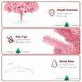 thumbnail image 6 of 7ft Pink Artificial Christmas Trees, 1400 Tips Christmas Tree, Indoor Outdoor Christmas Decoration for Home Party Office, 6 of 6
