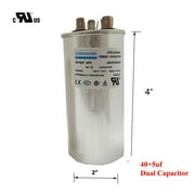 40+5uF 40/5MFD ±6% 370V CBB65 Dual Run Circular Start Capacitor for AC Motor Run or Fan Start or Condenser Straight