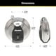 thumbnail image 3 of Candado Discus de Acero Inoxidable Master Lock Magnum con Llave, 3 of 7