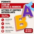 thumbnail image 2 of Lettres, chiffres et symboles autocollants néon prédécoupés Formit pour cartons d’affichage et projets, paquet de 300, 2 of 4