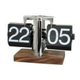 thumbnail image 2 of DOLITY Flip Desk Clock Auto Flip Clock Creative Table Clock for Office Home Bedroom Stainless Steel 24h, 2 of 6