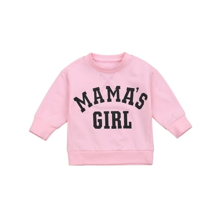 

Loose Baby Boy Girl Sweatershirt Long Sleeve Round Neck Lettering Sweatershirt