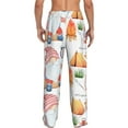 thumbnail image 3 of Goofa Gnome Camping Printed Soft Pajama Pants for Men, Wide Leg Comfy Casual Lounge Yoga Pants-Small, 3 of 9