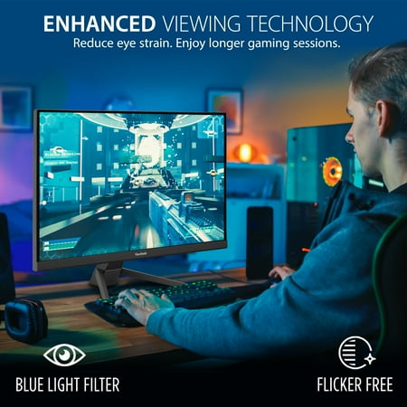 ViewSonic - VX2467-MHD 24" LCD FHD FreeSync Gaming Monitor (HDMI, VGA and DisplayPort) - Black