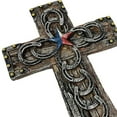thumbnail image 5 of Urbalabs Western 9 Inch Wall Cross God Bless Texas Boot Star Flag Horseshoes Distressed Rustic Cowboy Wall Hanging Cross Country Wall Decor Room Decoration Office Church Home, 5 of 7