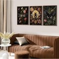 thumbnail image 4 of Vintage Insect Wall Art Paintings Dark Floral Wall Decor Pictures Dark Academy Dragonfly Butterfly Bee Poster Prints Gothic Moody Artwork for Living Room Gallery Decoration Unframed, 4 of 6