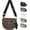 Black-Brown, variant on Emmafy Crossbody Bags for Women,Spacious Nylon Checkered Crossbody Bum Bag for Women, Fashion Checkerboard Fanny Pack Purse with Anti-theft Pocket, Adjustable Wider Strap Wasit Bag